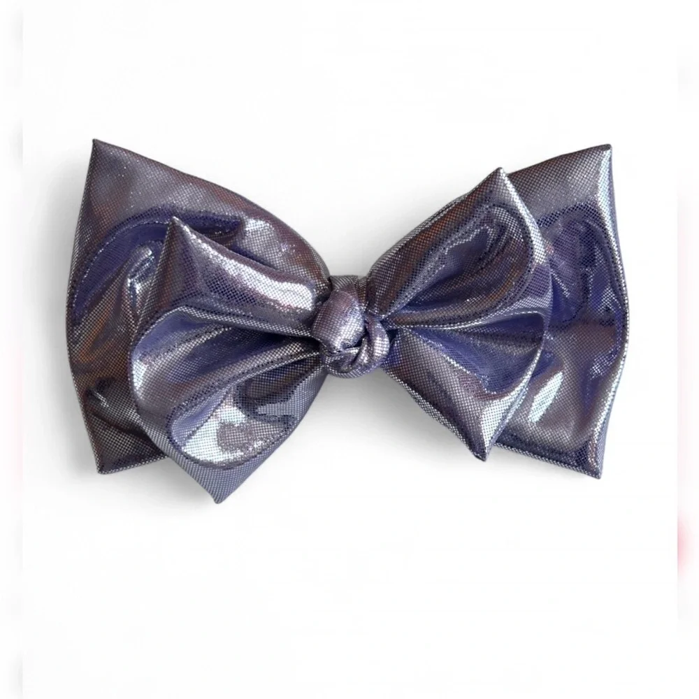 HANDMADE Shimmering Lavender Scrunchie And Bow Set